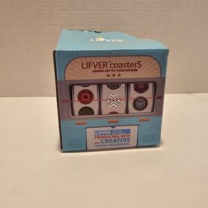 Ceramic Absorbent Coasters for Drinks Casino Themed Stone Set‎ 6 pcs